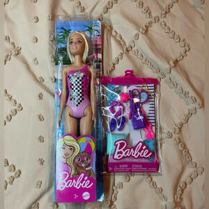 Barbie - Beach Doll - Pink Bathing Suit​​​​